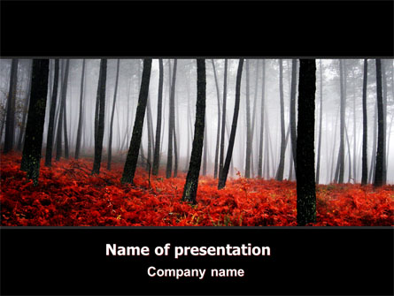 Red Fall Presentation Template, Master Slide