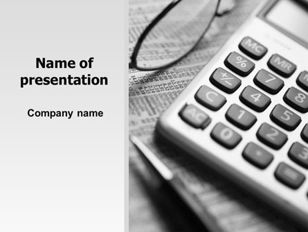 Investment Adviser Presentation Template, Master Slide