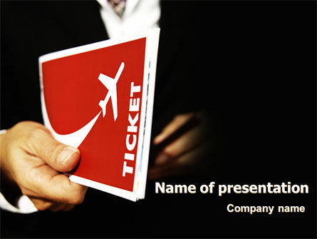 Ticket Anywhere Presentation Template, Master Slide
