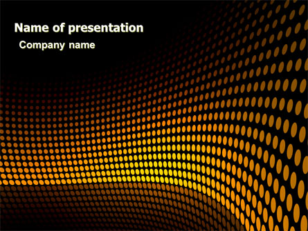 Yellow Lattice Presentation Template, Master Slide