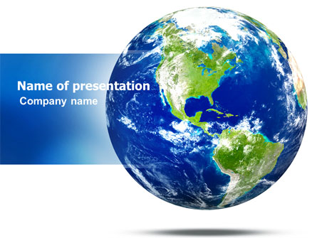 World Globe Presentation Template, Master Slide