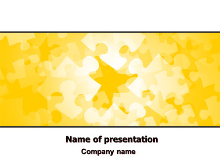 Yellow Jigsaw Theme Presentation Template, Master Slide