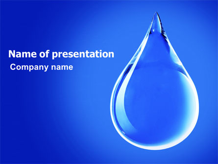 Drop Of Water Presentation Template, Master Slide