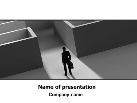 Labyrinth Entrance Presentation Template, Master Slide