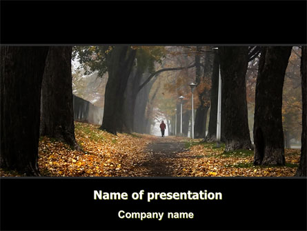 Autumn Jogging Presentation Template, Master Slide