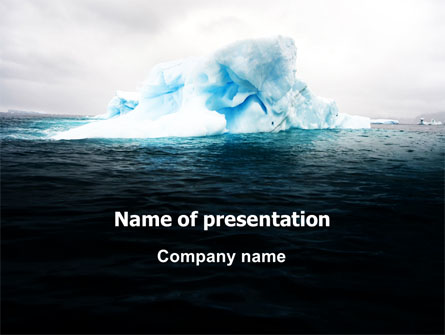 Blue Iceberg Presentation Template, Master Slide