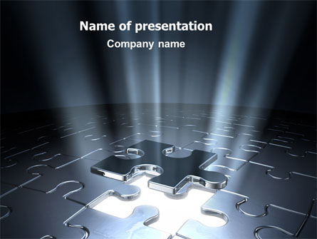 Puzzle Piece In A Puzzle Presentation Template, Master Slide