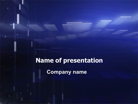 Abstract Blue Space Presentation Template, Master Slide