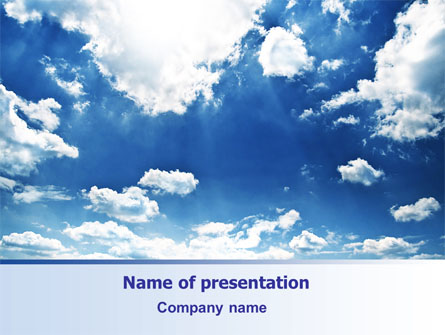 Deep Blue Sky Presentation Template, Master Slide