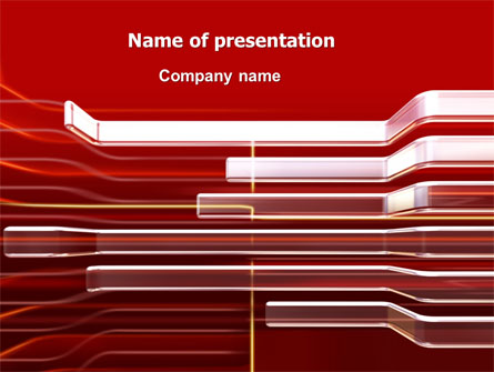 Abstract Red Presentation Template, Master Slide