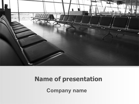 Airport Waiting Room Presentation Template, Master Slide