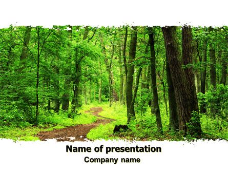 Green Woods Presentation Template, Master Slide