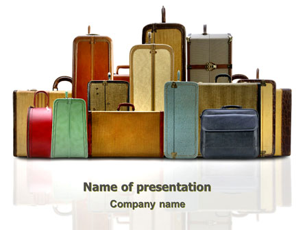 Luggage Presentation Template, Master Slide