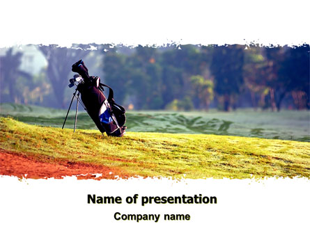 Golf Field Presentation Template, Master Slide