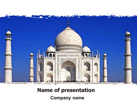Indian Taj Mahal Presentation Template, Master Slide