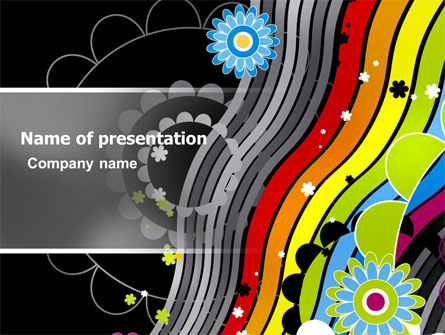 Abstract 70th Party Presentation Template, Master Slide