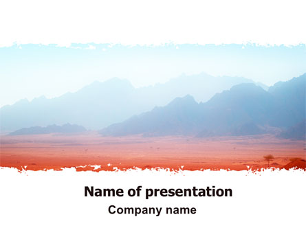 Fog Mountain View Presentation Template, Master Slide