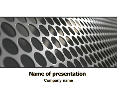 Perforated Metal Presentation Template, Master Slide