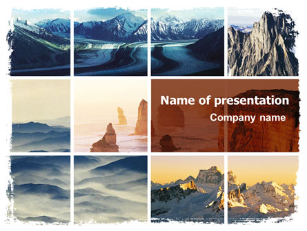 Mountain Scene Presentation Template, Master Slide