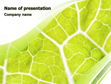 Leaf Texture Presentation Template, Master Slide