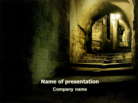 Dark Alley Presentation Template, Master Slide