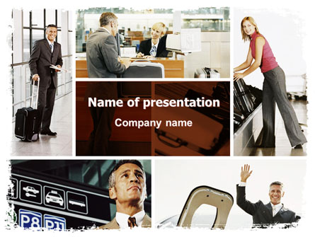 Airport Building Free Presentation Template, Master Slide