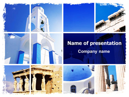 Greek Churches Presentation Template, Master Slide