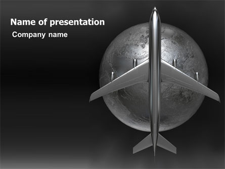 Steel Plane Presentation Template, Master Slide