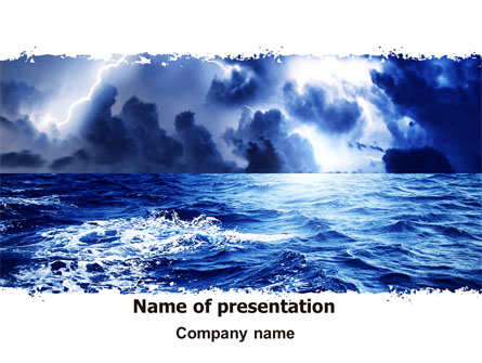 Royal Blue Sea Presentation Template, Master Slide