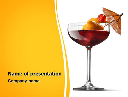 Margarita Cocktail Presentation Template, Master Slide