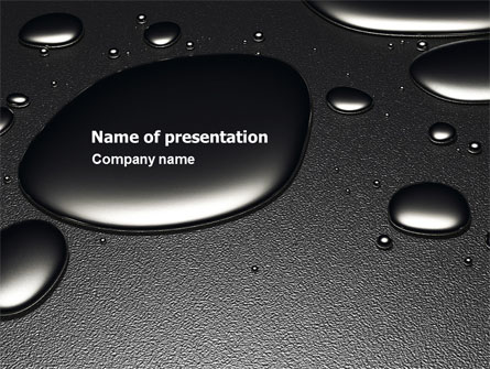 Dark Drops Presentation Template, Master Slide