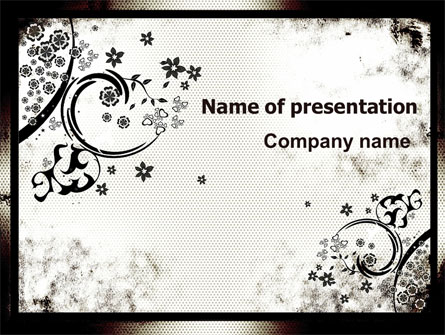 Dark Ornamented Theme Presentation Template, Master Slide