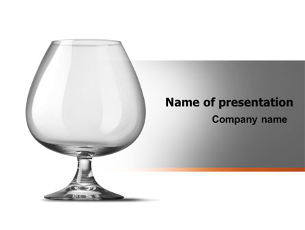 Cognac Glass Presentation Template, Master Slide