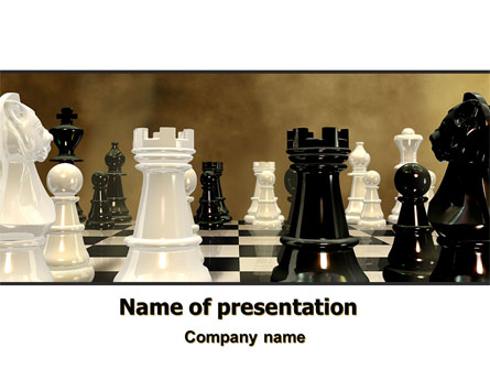 Chess Figures Presentation Template, Master Slide