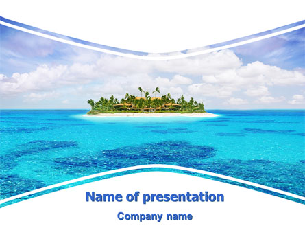 Atoll Reef Presentation Template, Master Slide