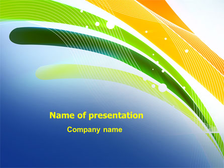 Green and Yellow Touch Presentation Template, Master Slide