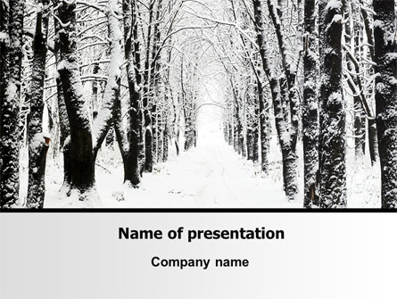 Winter Alley Presentation Template, Master Slide
