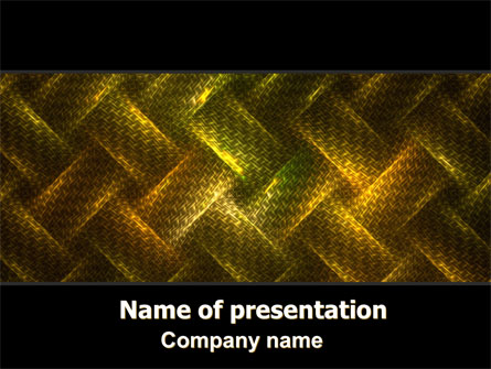 Woven Fabric Presentation Template, Master Slide