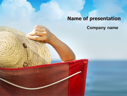 Lady On The Beach Presentation Template, Master Slide