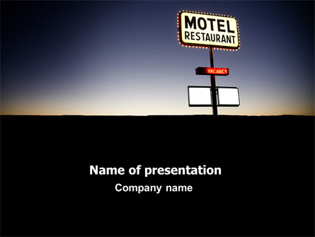 Motel Sign Presentation Template, Master Slide