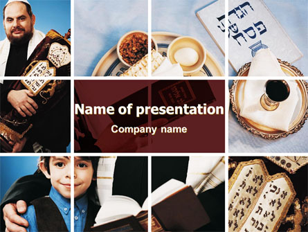 Judaism Presentation Template, Master Slide