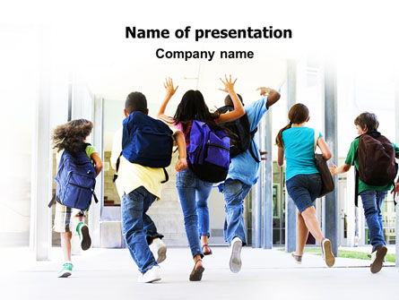 School Kids Presentation Template, Master Slide