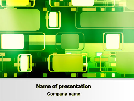 Green Boxes Presentation Template, Master Slide