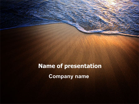 Sea Sand On The Sunset Presentation Template, Master Slide