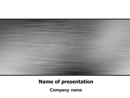 Steel Background Presentation Template, Master Slide