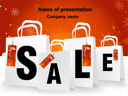 Christmas Sale Presentation Template, Master Slide