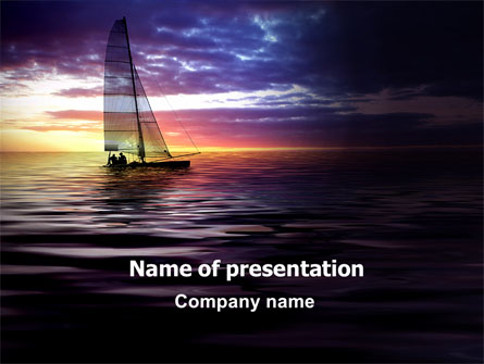 Twilight Sea Presentation Template, Master Slide