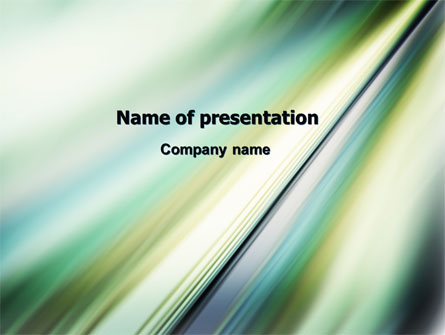 Green Blur Presentation Template, Master Slide