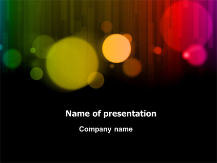 Rainbow Bokeh Presentation Template, Master Slide