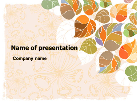 Autumn Semester Presentation Template, Master Slide